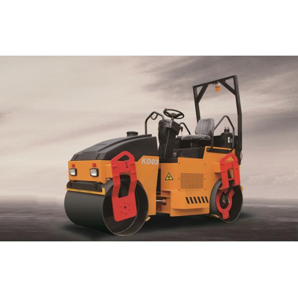 3ton Fully hydraulic double drum vibratory roller KD03