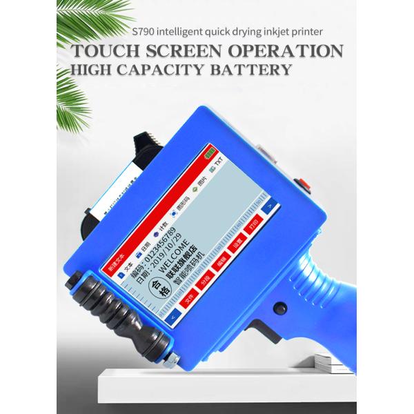 4.3inch Screen Size S790 Handheld Inkjet Printer Printing Coding Machine With CE