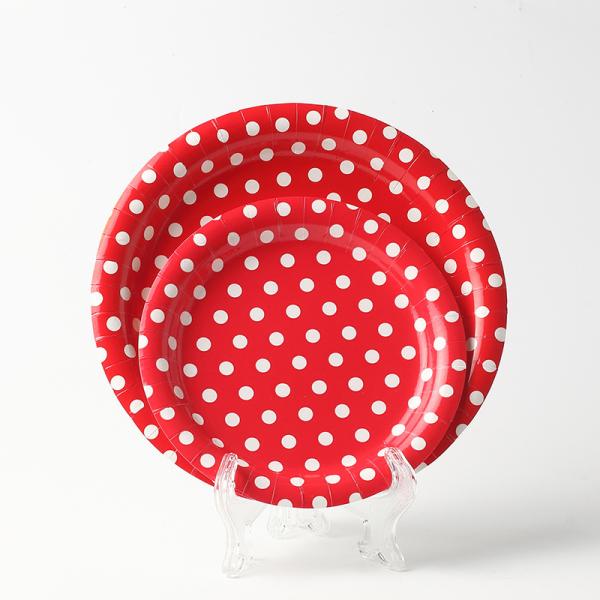 Food Packaging Party Tableware Dinnerware Set with Custom Disposable Paper Plates