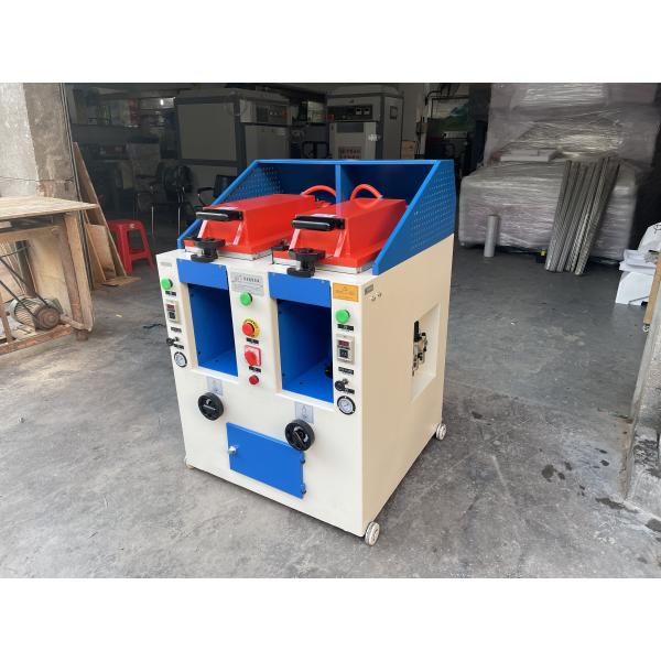 YT-2005DA Fully automatic Sandals shoe sole pressing machine bottom attaching machine double heads working