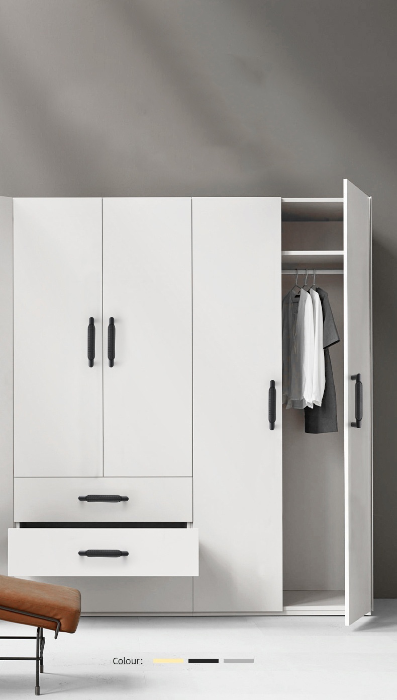 Modern Simple New Chinese Single Double Hole Cabinet Drawer Knobs Wardrobe Handles and Furniture Hardware Accessories