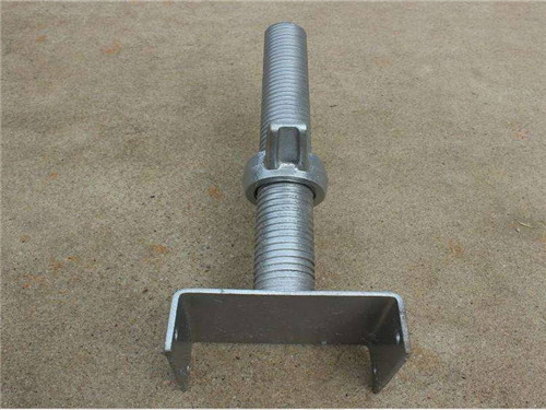 24" Scaffold Screw Jack Adjustable Leveling Galvanized Finish