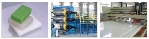 Automatic Double Screw Plastic Extrusion Line PP PE ABS PVC PVDF Thick Plate