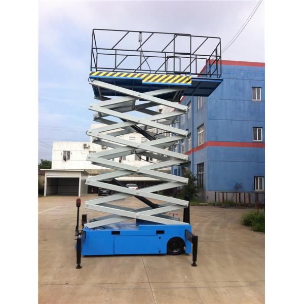 Portable Mobile Scissor Lift Table With Extendable Platform Anti Explosion Valves
