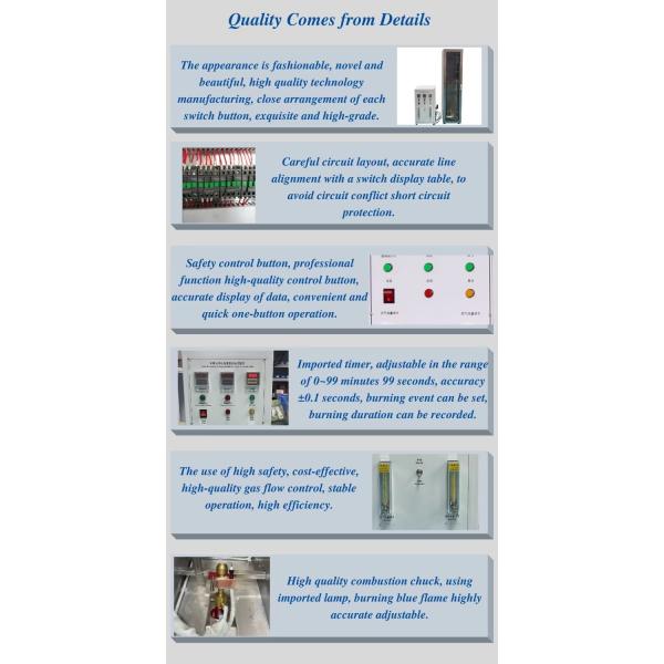 Automatic Combustion Testing Equipment IEC60332 Flammability Test Chamber