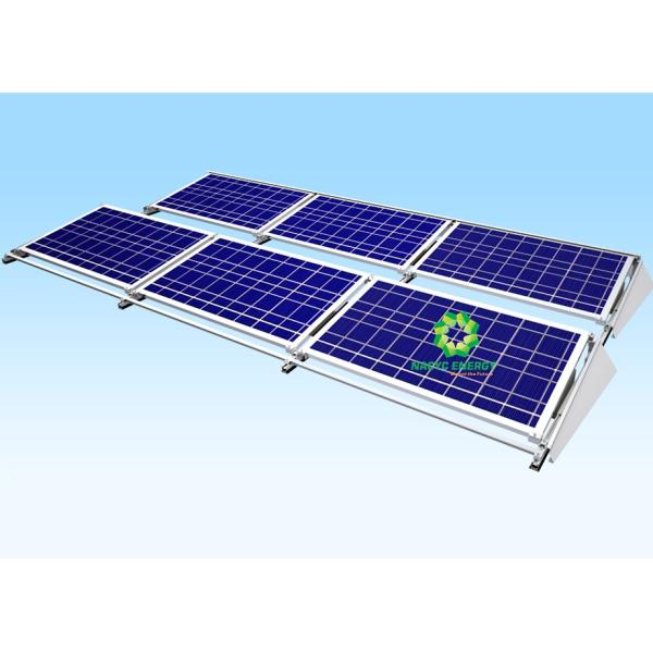 Reinforced Non - Penetrating Ballasted Solar Mounting Systems Support Solar Panel