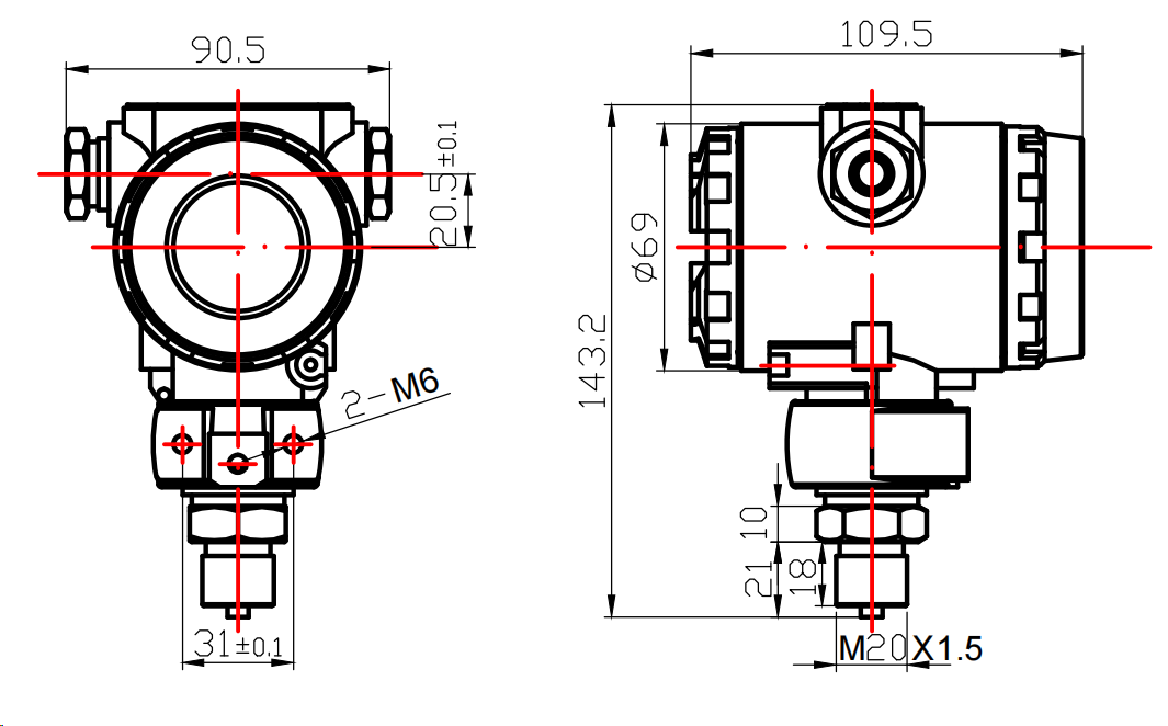 FD80B Intelligent Universal Pressure Transmitter