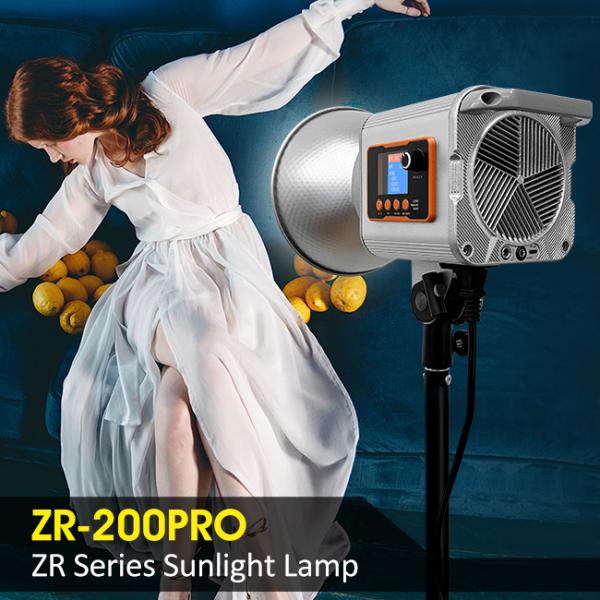 200W Daylight LED Video Light Continuous Output Bowens Mount Studio Light Video Spot Light ZR-200PRO 2700K- 7500K