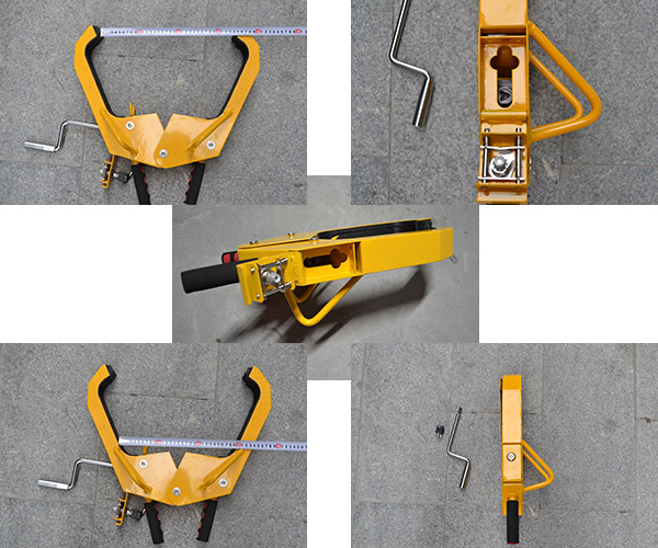 Waterproof Security Car Wheel Clamp Anti - static Trailers Wheel Lock for Caravans