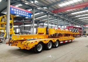 Quality 3 Axles 50 Tons Low Bed Semi Trailer Cargo Digger Trailer Heavy equipment for sale