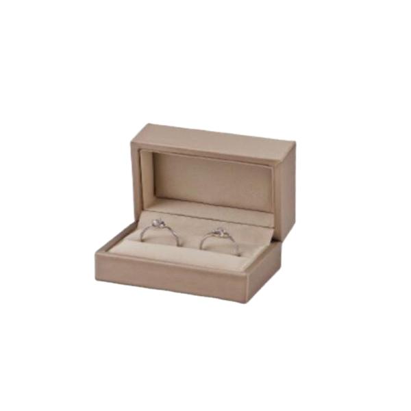 Customized Luxury PU Two Ring Box