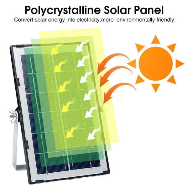 300W Outdoor Solar Flood Light IP67 Security Yard Street Lamp Waterproof Led