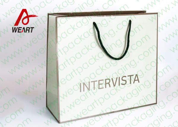 Buy Handmade Custom Color Print Shopping Recycle Paper Bag With UV Finishing at wholesale prices