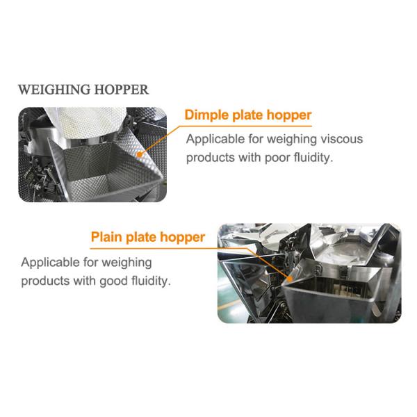 Touch Screen 10 Head Multihead Weigher For Walnuts Screw Kernel Pumpkin Seeds