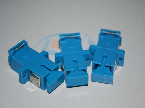 High Return Loss SC Shutter Simplex Fiber Optic Adapter Simple structure