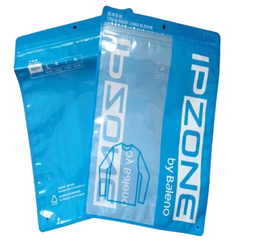 Breathable And Customizable Transparent Zipper Composite Packing Bag