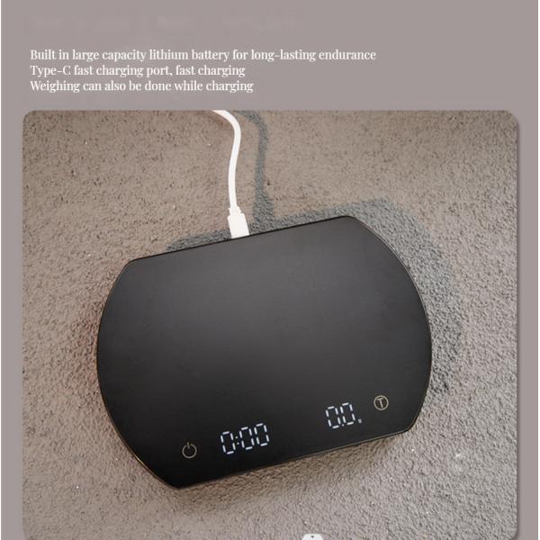 Nutrient-Digital Displayed Kitchen Scale with Bluetooth Connectivity and Silicone Pad
