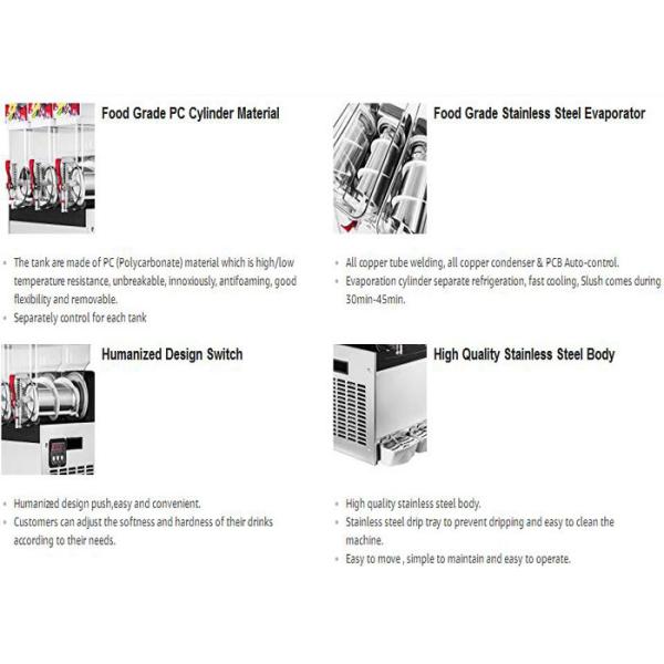 Double Tanks Beverage Dispenser Slush Machine