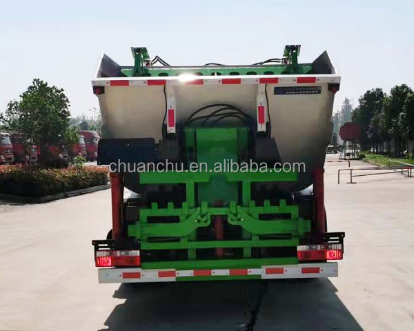 Electric Garbage Compression Truck Direct Custom's Requirement Trash Bin Cleaning Street Washing Trucks Energy type Pure