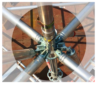 Aluminum Ringlock Scaffolding System Customized For Construction / Building