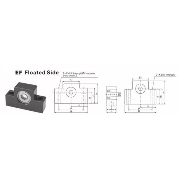 Linear Ball Screw Support Unit EK EF Series Ball Screw Bracket For CNC Machine