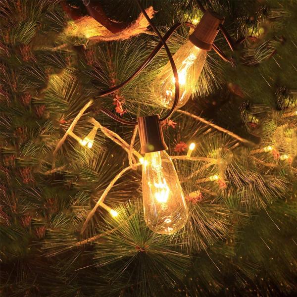 ST40 20Ft Edison Vintage Bistro Waterproof Patio String Lights