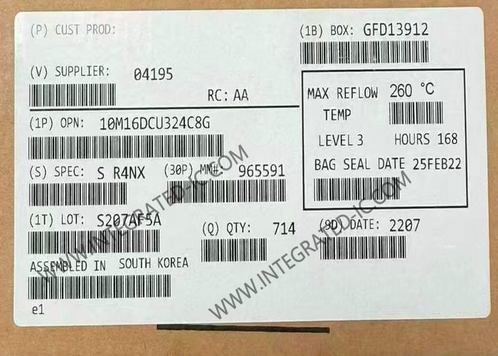 Quality Field Programmable Gate Array 10M16DCU324C8G MAX 10 Field Programmable Gate Array 324-LFBGA for sale
