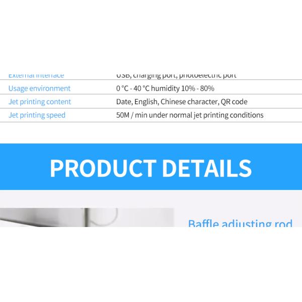 Intelligent Assembly Line Cij Batch Code Printer for Variable Data and Expiry Date