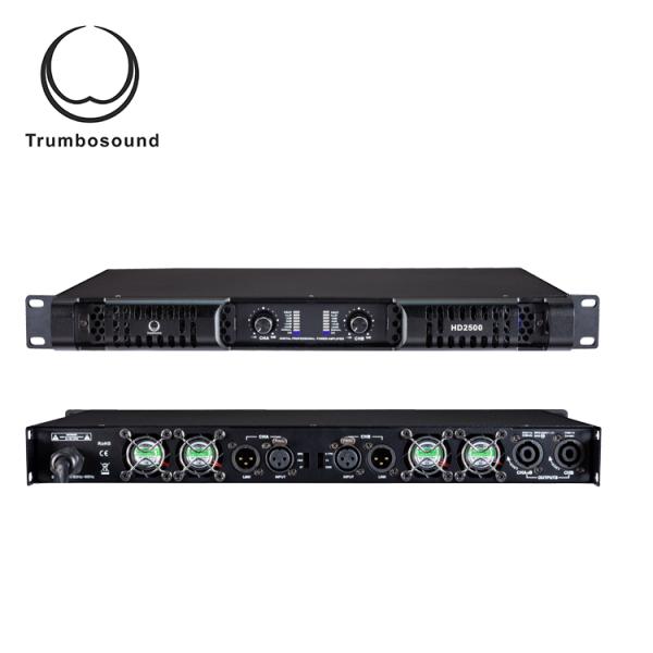 Class D amplifier professional digital power amplifier 2 channel amplifier 2x1850W, HD1850