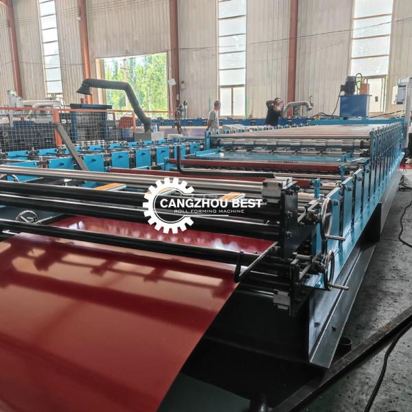 Trapezoidal Ibr GI Corrugated Roll Former Double Layer Steel 3PHASE