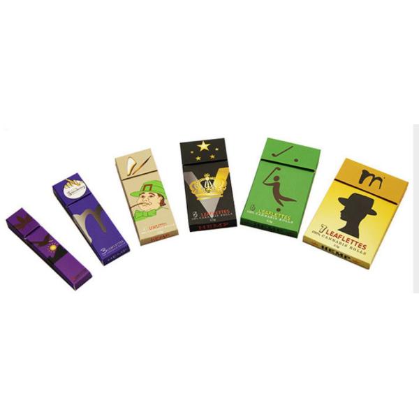 C2S Paper PMS Cigarette Packaging Box Preroll Flip Open Color Printing 128gsm