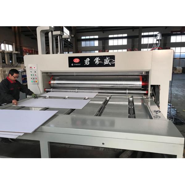 Semi Auto Feeder Type Corrugated Box Printing Machine , 2 Colour Flexo Printing Machine