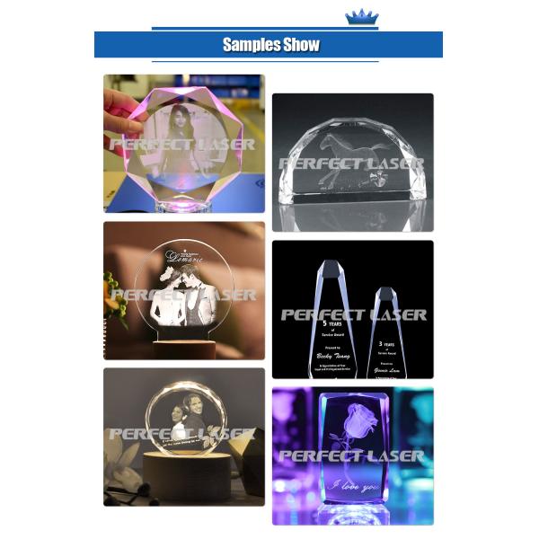 Non Touch Style 3d Laser Engraving System Transparent Material Application