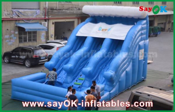 Buy Outdoor Inflatable Slide Big Anti-UV 0.55 PVC Tarpaulin Wet Dry Inflatable Bouncer Slide at wholesale prices