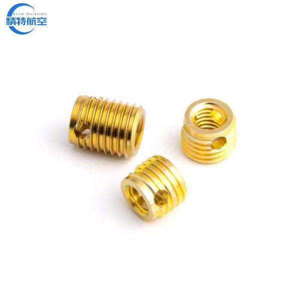 Non-Customized Slotted Type M8 1mm Thread Insert Hardware Screw Self Tapping Insert with Nickel Plated Surface