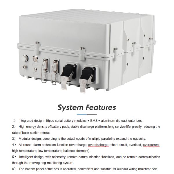 Outdoor Split IP65 Stackable BMS Communication Back-up Long-life 48V 50Ah LiFePO4 Telecom Lithium Battery Pack Flag-Mounted