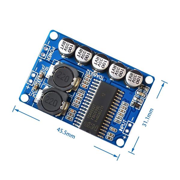 35W Digital Power Amplifier Module TDA8932 Audio Board with DC 10-30V Working Voltage and High Efficiency
