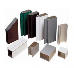 Quality Satin Anodized Aluminum Extrusion Profile , Construction aluminum extruded shapes for sale