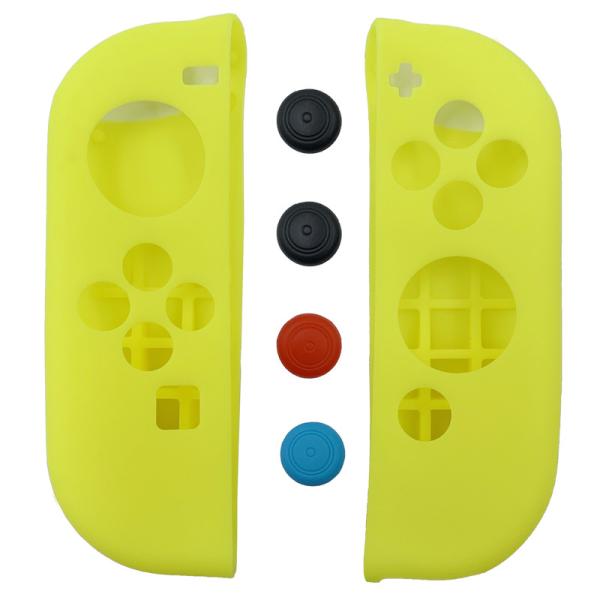 For Nintendo Switch HOXC Silicone Solid Colors Protective Case Compatible For Nintendo Switch and Joy-Con OLED Controller with 13 Thumbstick Covers