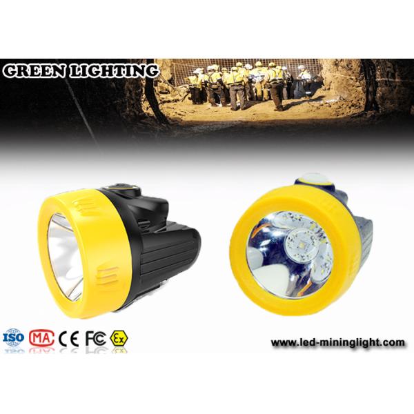 IP68 Germany Bayer Cordless Miners Cap Lamp , Led Mining Lamp PC Matte Surface