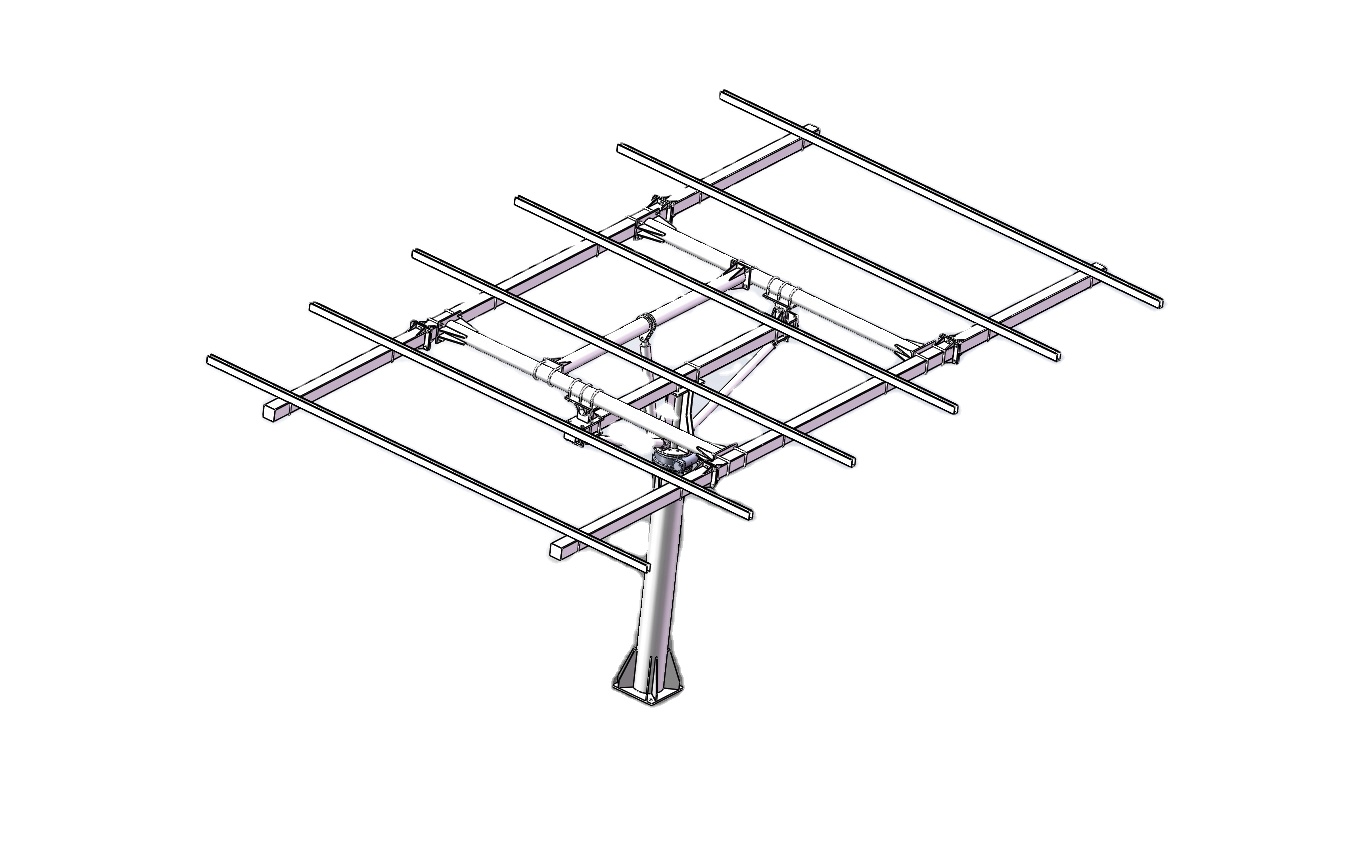 10kw Two Axis Solar Tracker 2 Axis Solar Panel Tracking Kit