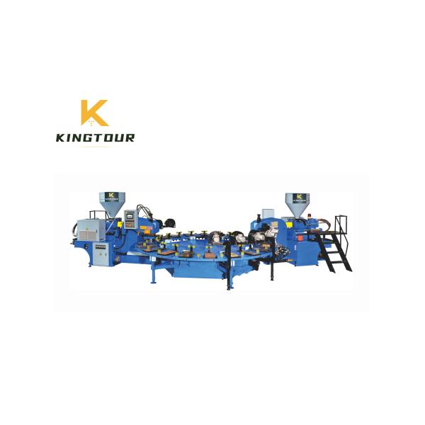 380V / 220V Sole Moulding Machine Rotary Two Color TPR Sole Making Machine