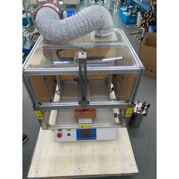 Electrically Driven Automatic Spray Glue Dispenser Machine Wood Encased PCB Conformal Coating Liquid Adhesive Sprayer