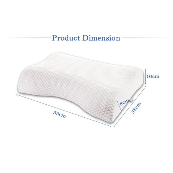 High Density Therapeutic Cervical Neck Pillow , Memory Foam Bed Pillows