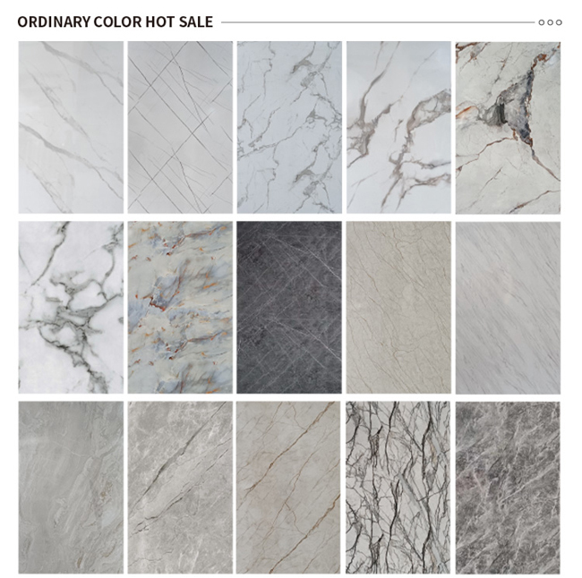 Waterproof PVC Marble Effect Sheet Featuring Easy Installation UV marble wall board waterproof