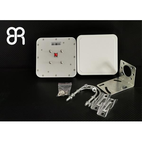 Waterproof IP67 Uhf Rfid Reader Antenna 6dBic Circular Polarization Double Small Size
