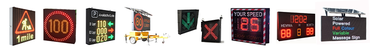 Highway Traffic Variable Message Sign with 3906 dot/m2 Pixel Density 310W Power Consumption and >120Hz Refresh Rate VMS LED Display