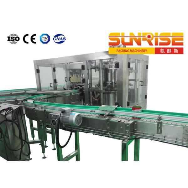 10 Capping Heads Automatic Filling And Capping Machine Three In One