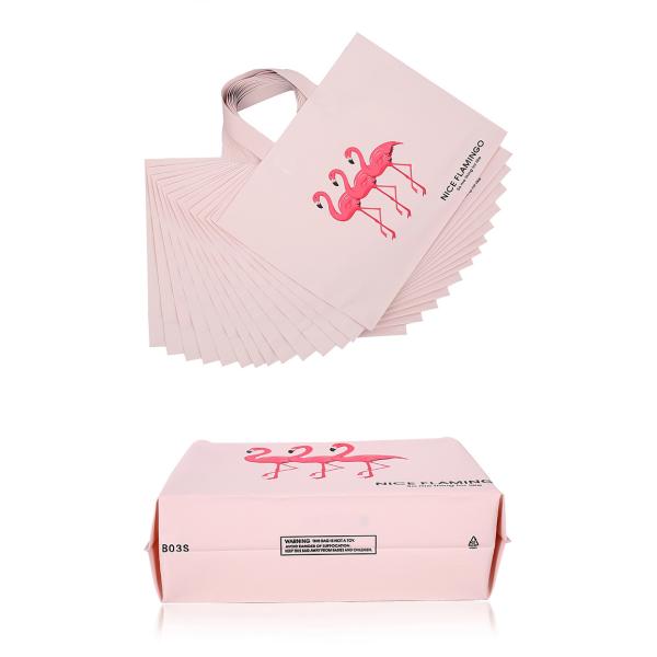Customized square shape flower pattern long handle PP gift bag,flower vase, disposable flower plastic bag, plastic folda