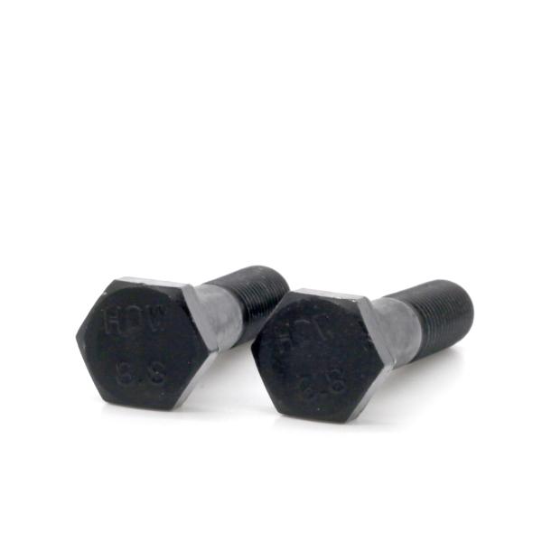 Professional Manufacture Black Finished Half Thread Din931 Hex Head Bolt